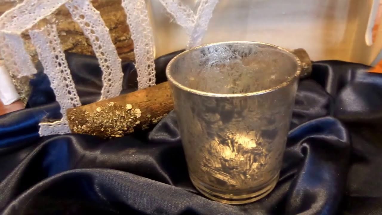 DIY:Edle DEKO-Gläser in BAUERNSILBER, Maya Gold gestalten.