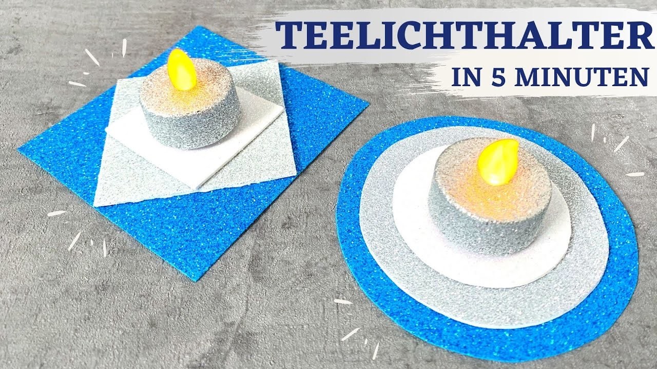 ✨ DIY – Teelichthalter basteln | Bastelideen mit MOOSGUMMI