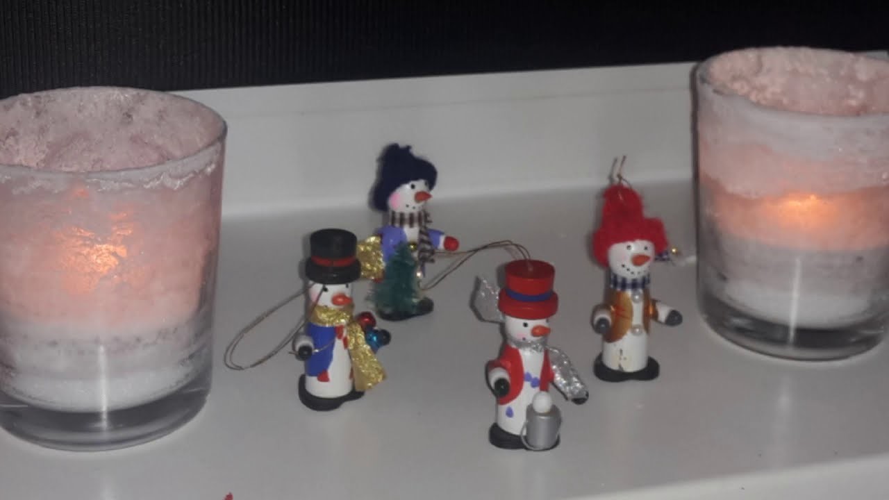 DIY #Windlichter aus Salz Eis  ????#Weihnachtsdeko ????#Tischdeko #frozen Lights декop банки - Подсвечник