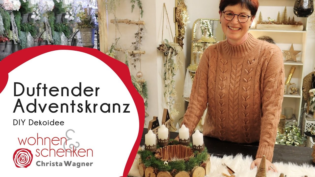 Duftender Adventskranz | DIY Dekoidee von Wohnen & Schenken - Christa Wagner