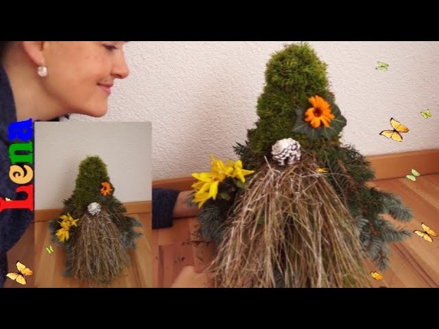 Natur Wichtel basteln mit Lena ???? Nature Gnome DIY ???? как сделать вечно зелёного гнома