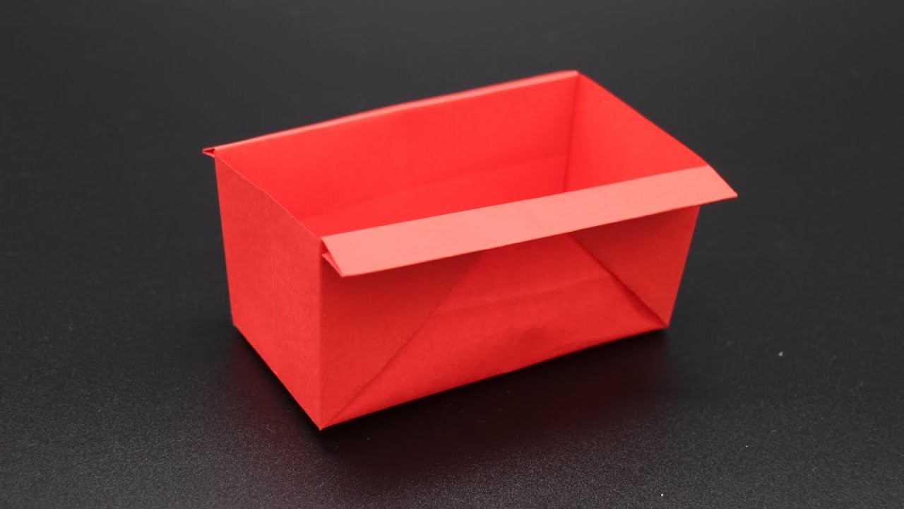 Origami Schachtel selber basteln mit Papier [W+]