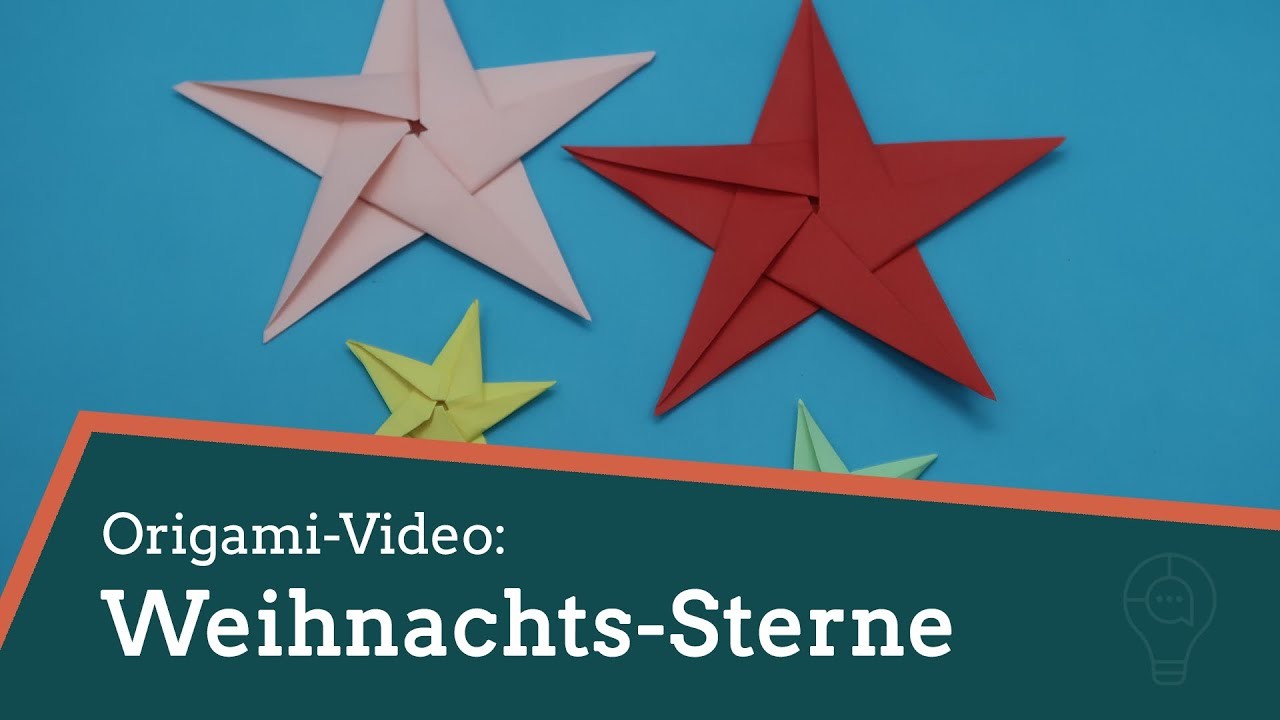 Origami: Weihnachts-Sterne aus Papier falten