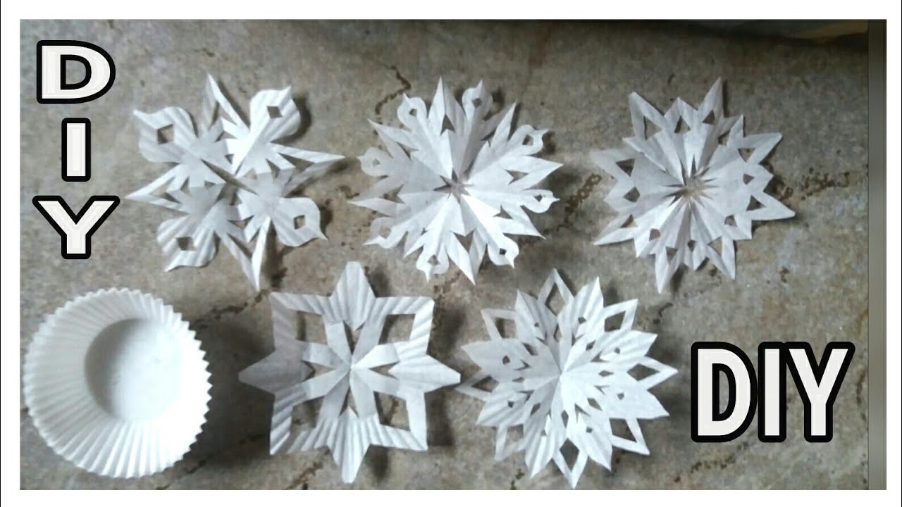 Sterne aus Muffin - Papierförmchen schneiden • DIY  * Julebuergerfee