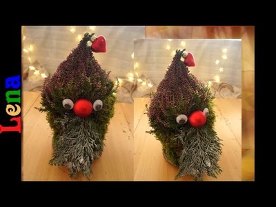 Weiden Wichtel basteln mit Lena - How to make Christmas Gnome DIY - как сделать гнома