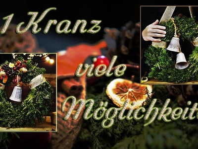 Weihnachtlich klassischer✨ Türkranz | 1 KRANZ  -  viele Gestaltungsmöglichkeiten | DIY Dekoideen