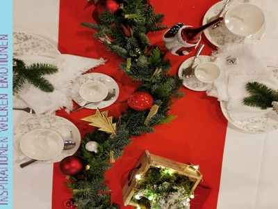 Weihnachtsdeko für den festlich gedeckten Tisch |❤  1000 Abonnenten DANKESCHÖN - Verlosung ❤