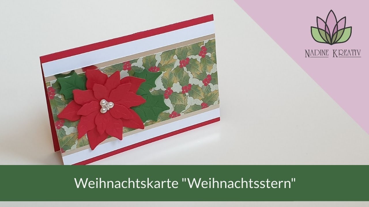 Weihnachtskarte "Weihnachtsstern" - Stampin' Up! Karten basteln