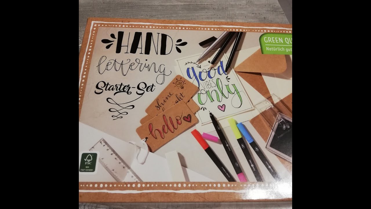 ABGEARBEITE(S)T: Ich teste das Handlettering Starter Set von Rossmann