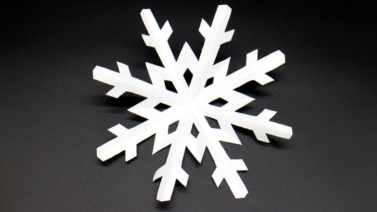 Basteln mit Papier 'Schneeflocke'  Scherenschnitt Deko DIY für Winter, Advent & Weihnachten [W+]