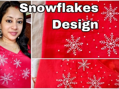 CHRISTMAS  SPECIAL HAND EMBROIDERY.Snowflakes Designs.Hand Embroidery Snowflakes Designs. Malayalam