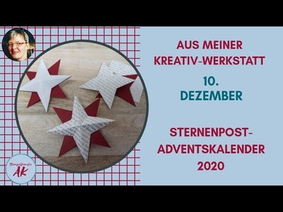 DIY 3D Hohlstern basteln - Faltanleitung - 12 Sterne aus einem Blatt SPAK 12.2020 - Stampin' Up!