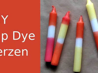 DIY Dip Dye Kerzen | Gradient Kerzen mit Farbverlauf