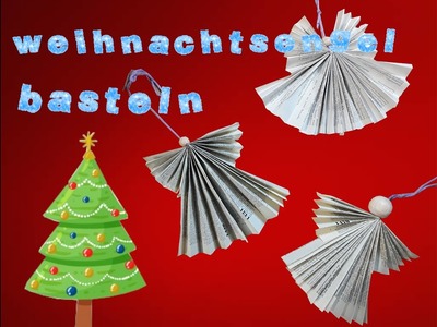 DIY Papierengel aus Buchseiten easy selber basteln!! #DIY #Weihachten #Basteln