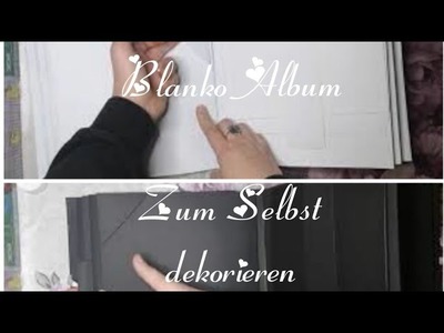 DIY Scrapbook Fotoalbum Blanko schwarz und weiß