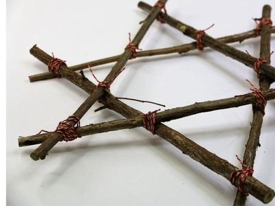 DIY Sterne aus Zweigen basteln