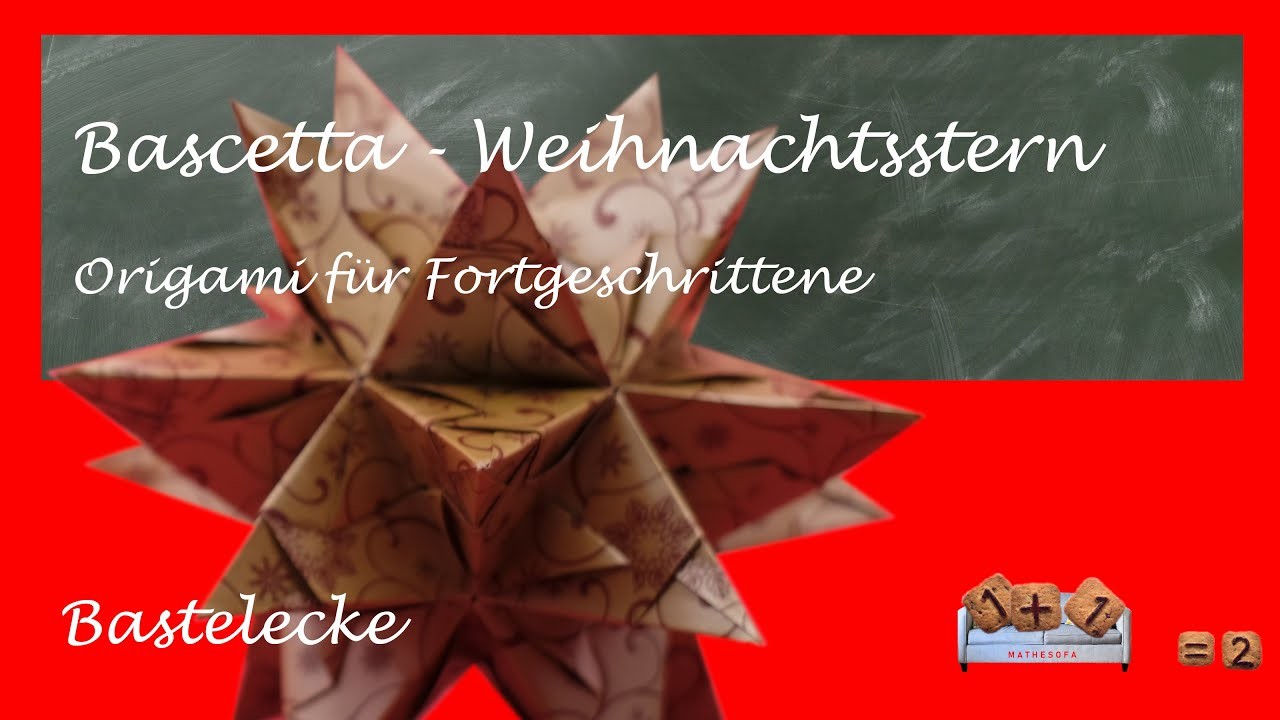 Ein Weihnachtsstern zum Mitbasteln