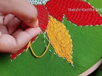 Learn Jessor stitch| Nakshi Kantha hand embroidery| নকশী কাঁথা সেলাই|Hand Embroidery Tutorial