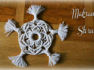 Makramee Stern * DIY * Macramee Snowflake [eng sub]