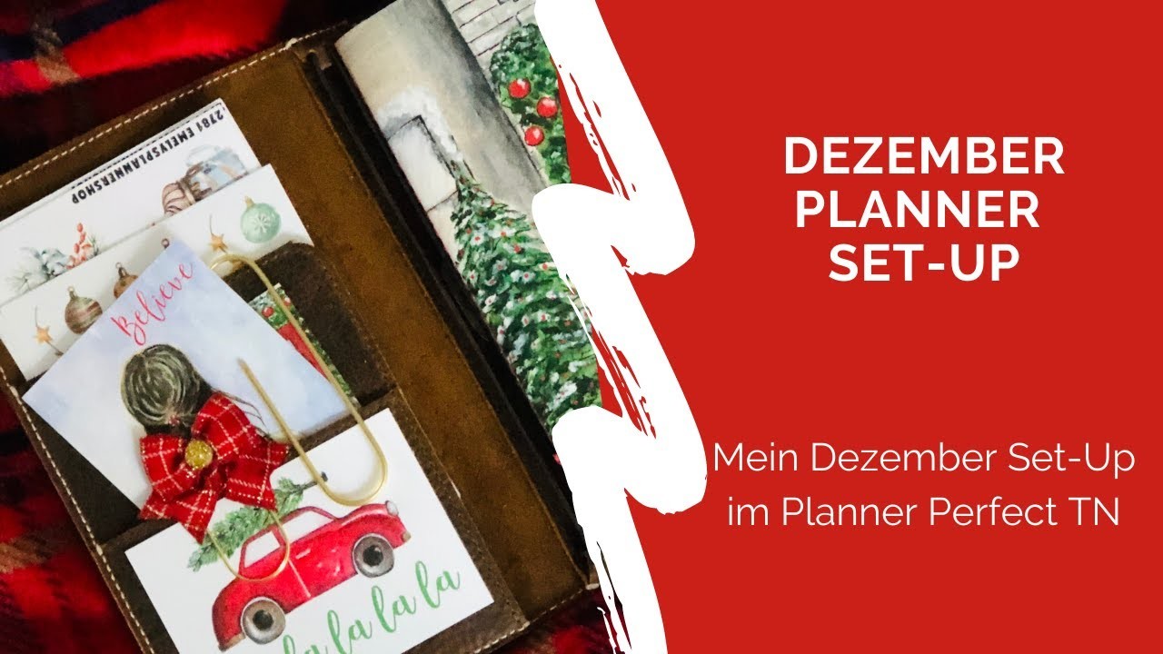 Mein Dezember Traveler's Notebook Planner Set-up I Planner Perfect