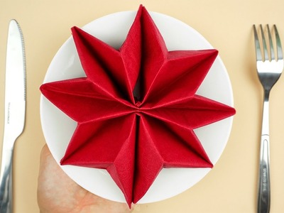 Servietten falten: Stern für Weihnachten | Tischdeko selber machen | DIY weihnachten