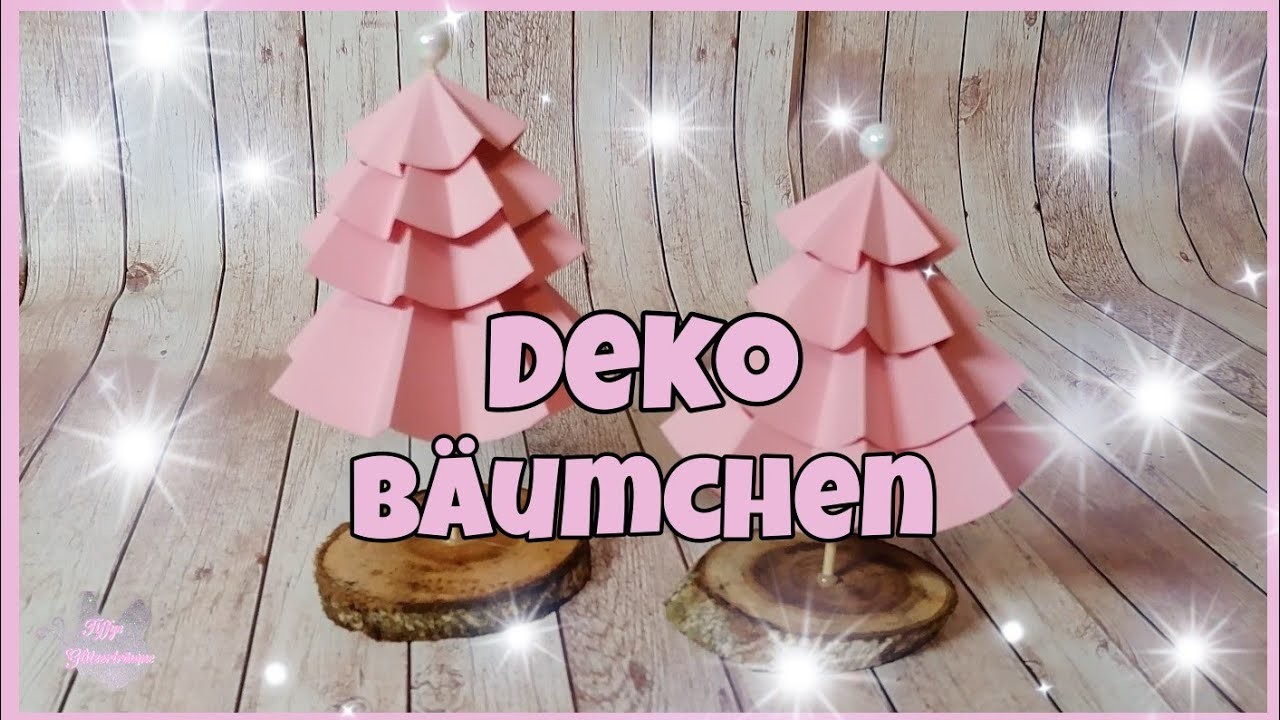 ???? Süßes Deko Bäumchen basteln ???? Weihnachten Tutorial. Anleitung