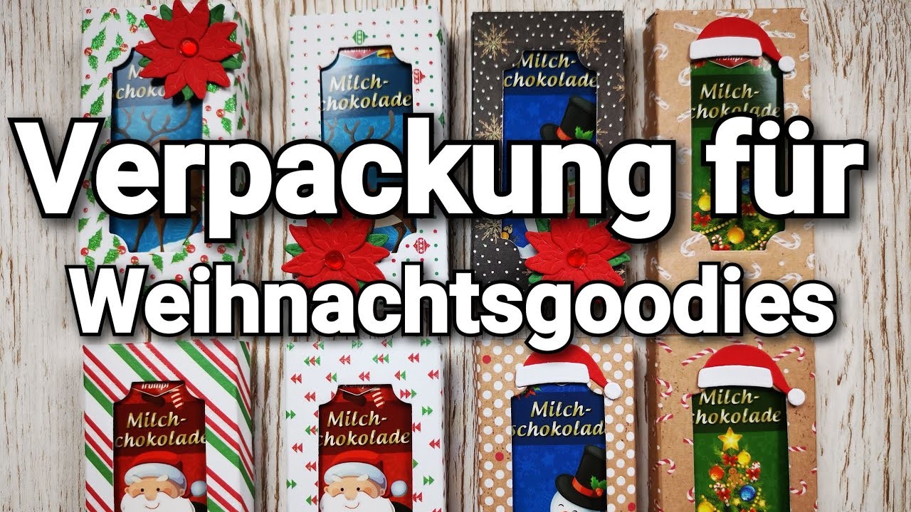 Verpackung für Minischokolade I Weihnachtsgoodie I Nikolausgoodie
