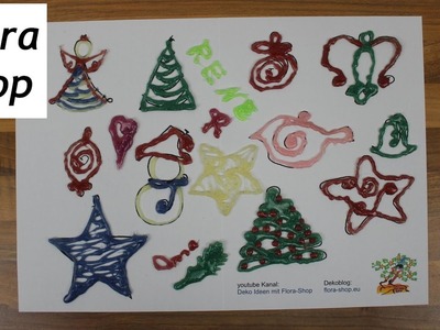 Weihnachtsdeko: Geschenkanhänger, Baumschmuck, Kühlschrankmagnete mit der Heißklebepistole basteln