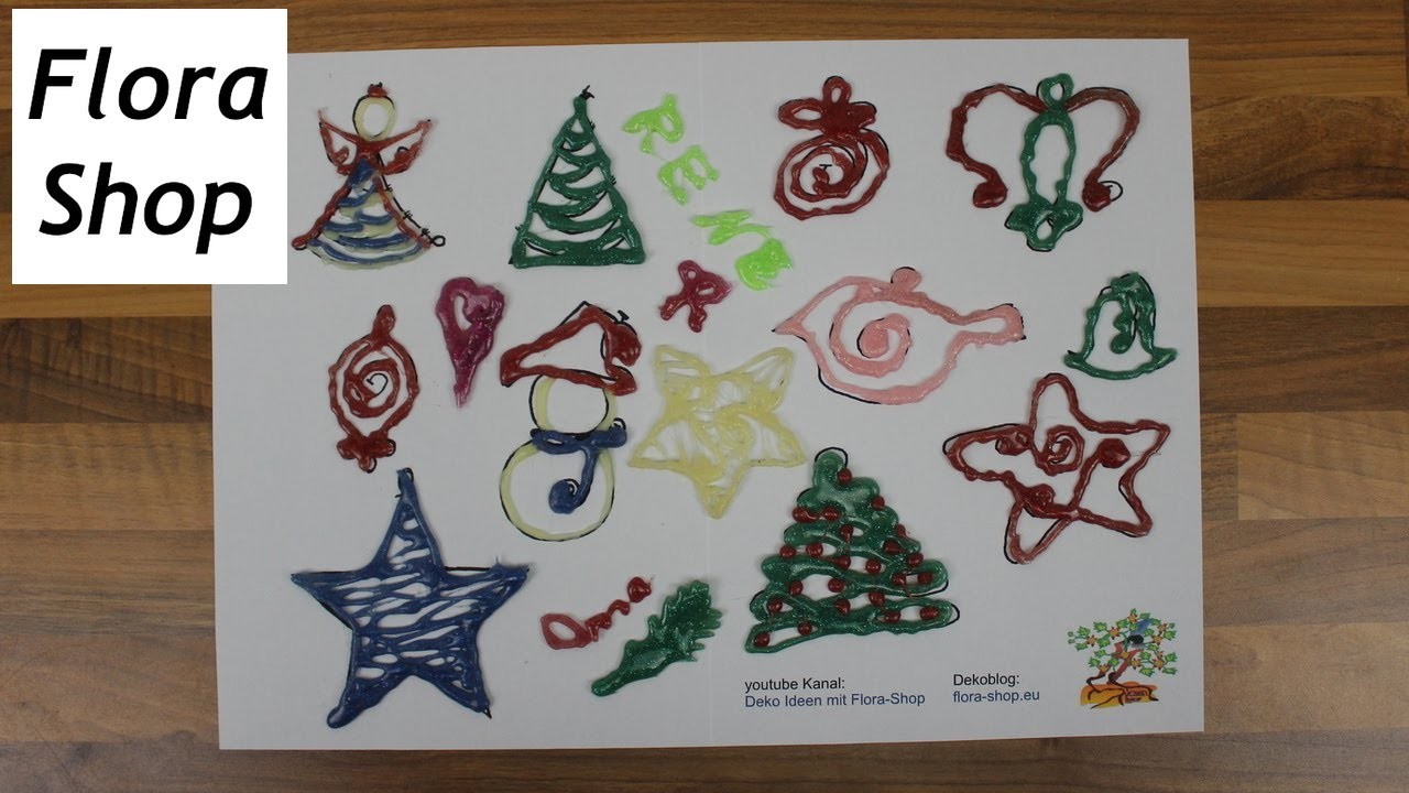 Weihnachtsdeko: Geschenkanhänger, Baumschmuck, Kühlschrankmagnete mit der Heißklebepistole basteln