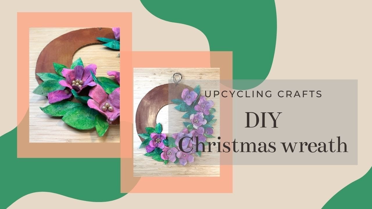 001 DIY Christmas Wreaths | Weihnachten Basteln für Kinder | Egg Carton Crafts| Der Winterkranz