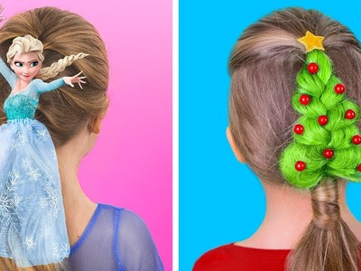 10 Süße Frisur-Ideen für Mädchen. Weihnachts-Frisur Ideen