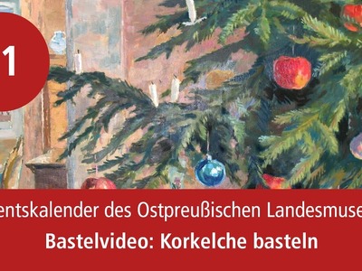 Adventskalender des Ostpreußischen Landesmuseum: Tür 11 - DIY: Elche aus Kork basteln