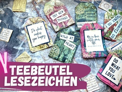 DIY Teebeutel Lesezeichen | Decoupage | Upcycling
