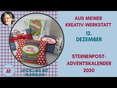 DIY ???????????????????????????????????? - Pillow Box aus Klorollen basteln - Verpackung Anleitung SPAK 12.2020 Stampin' Up!