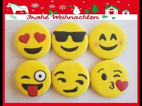 Emoji Kekse für Weihnachten