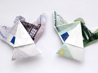 Euro Origami ENGEL Geldgeschenk GELD FALTEN | Geschenk zu Weihnachten | Money Angel | Tutorial