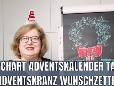 Flipchartideen für Weihnachten - Adventskalender Tag 10 - Adventskranz Wunschzettel