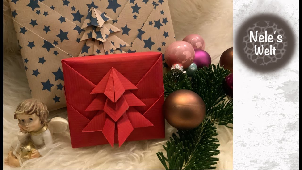 GESCHENKE EINPACKEN für Weihnachten --- gift wrapping ideas christmas, DIY Anleitung by Nele