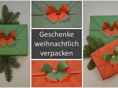 Geschenke weihnachtlich verpacken