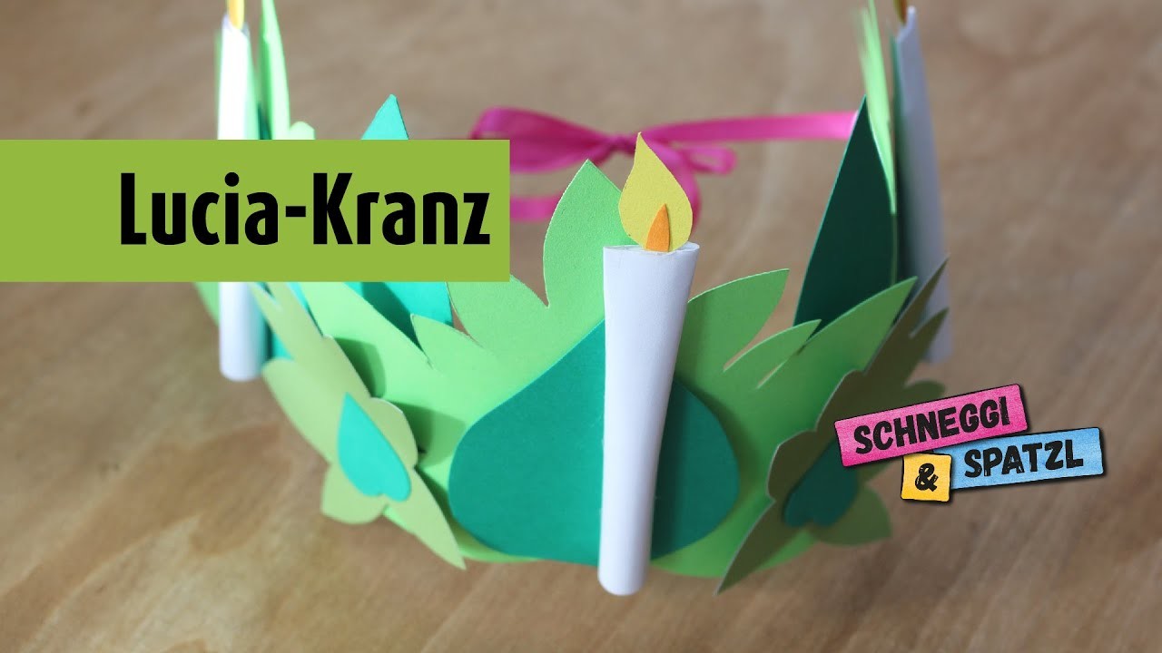 Italienischen Lucia-Kranz zu Weihnachten basteln mit Schneggi & Spatzl