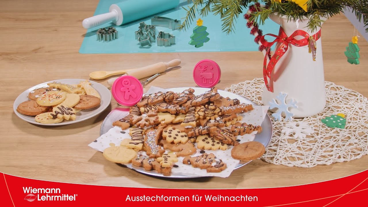 Plätzchen backen mit Ausstechformen für Weihnachten (2020)