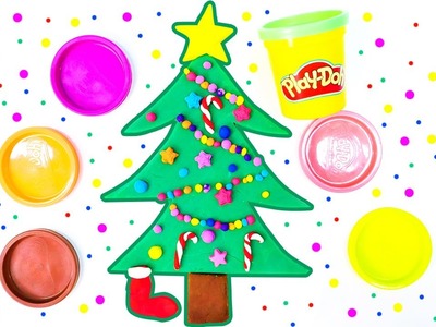 Play Doh Schule ???????? Weihnachtsbaum aus Knete. Knete Video für Kinder