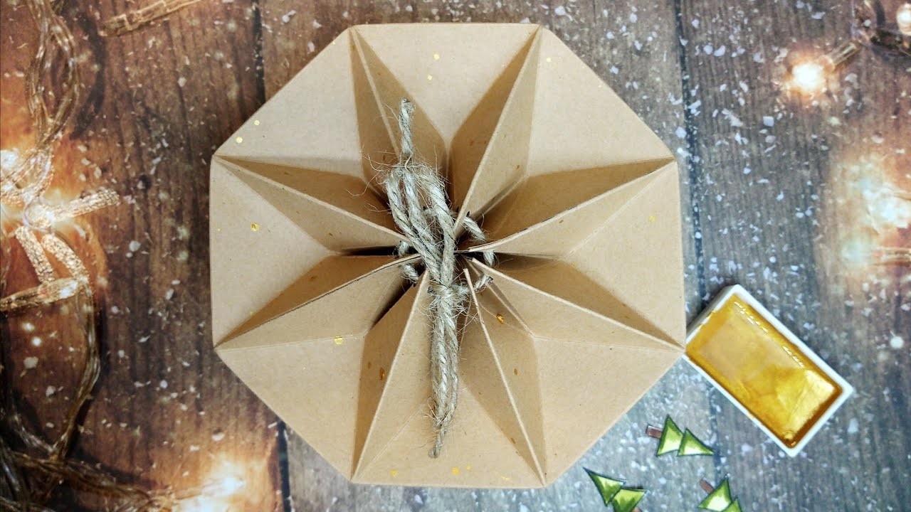 Sternenbox • weihnachtliche Geschenkverpackung • Weihnachtsgeschenk  DIY