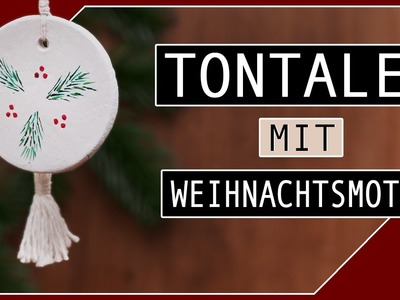 WEIHNACHTS-SCHMUCK-DIY: Tontaler mit Acryl-Weihnachtsmotiv