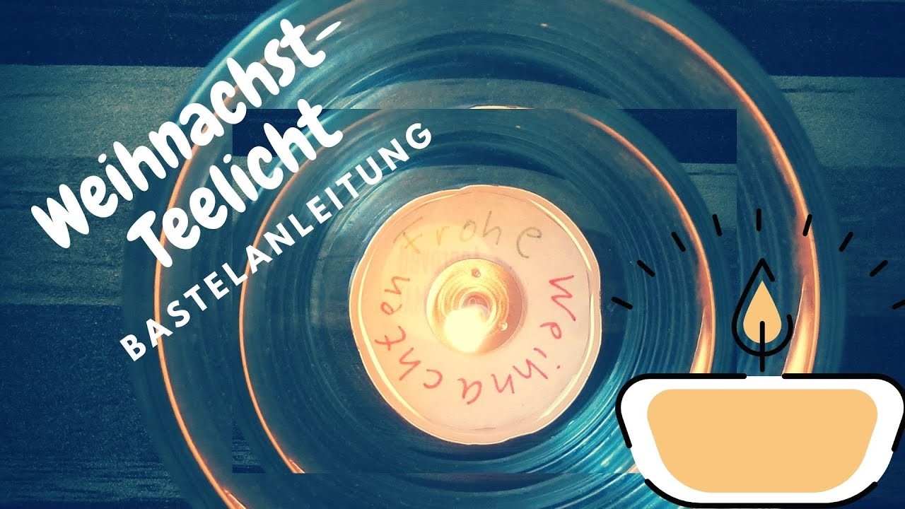 Weihnachts-Teelicht Bastelanleitung