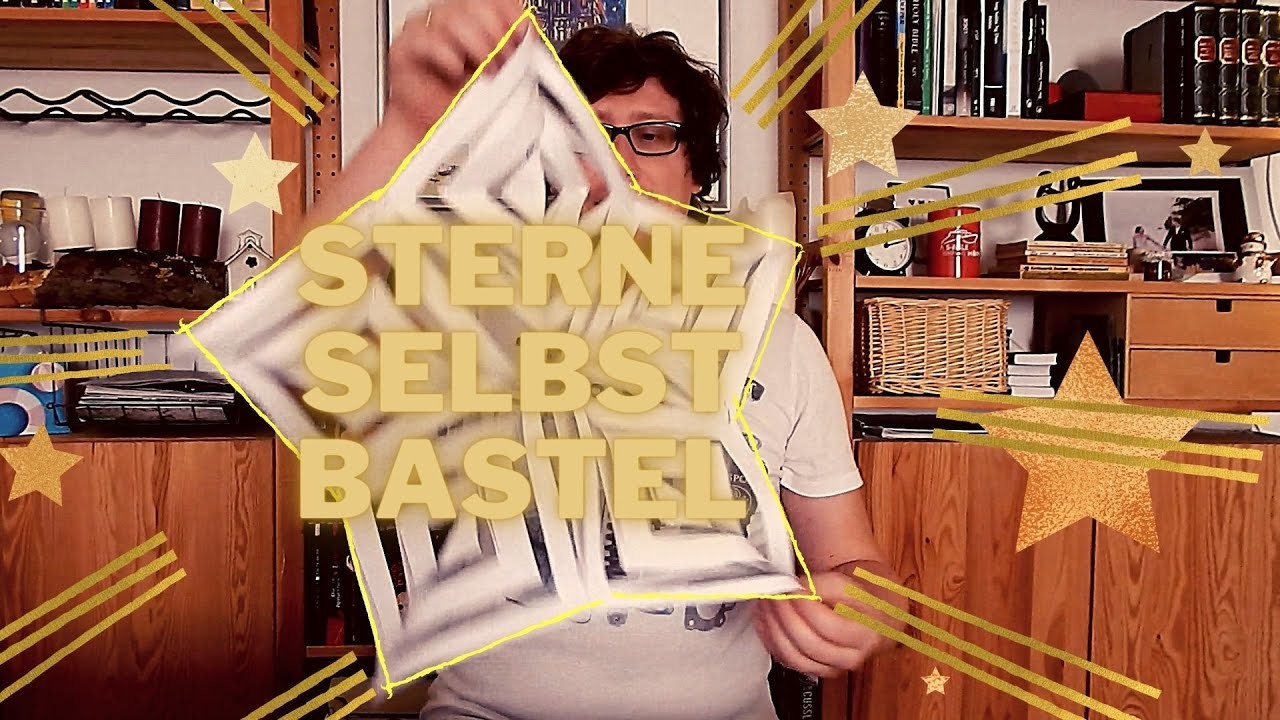 Weihnachtsdeko Stern zum Selber Basteln (Kurzanleitung)