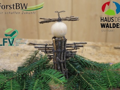 Weihnachtsengel basteln I DIY I Haus des Waldes I ForstBW