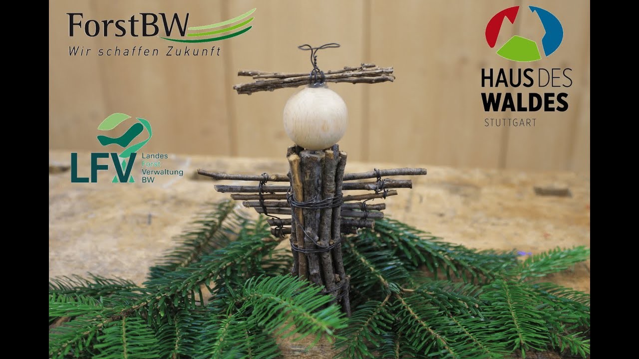 Weihnachtsengel basteln I DIY I Haus des Waldes I ForstBW