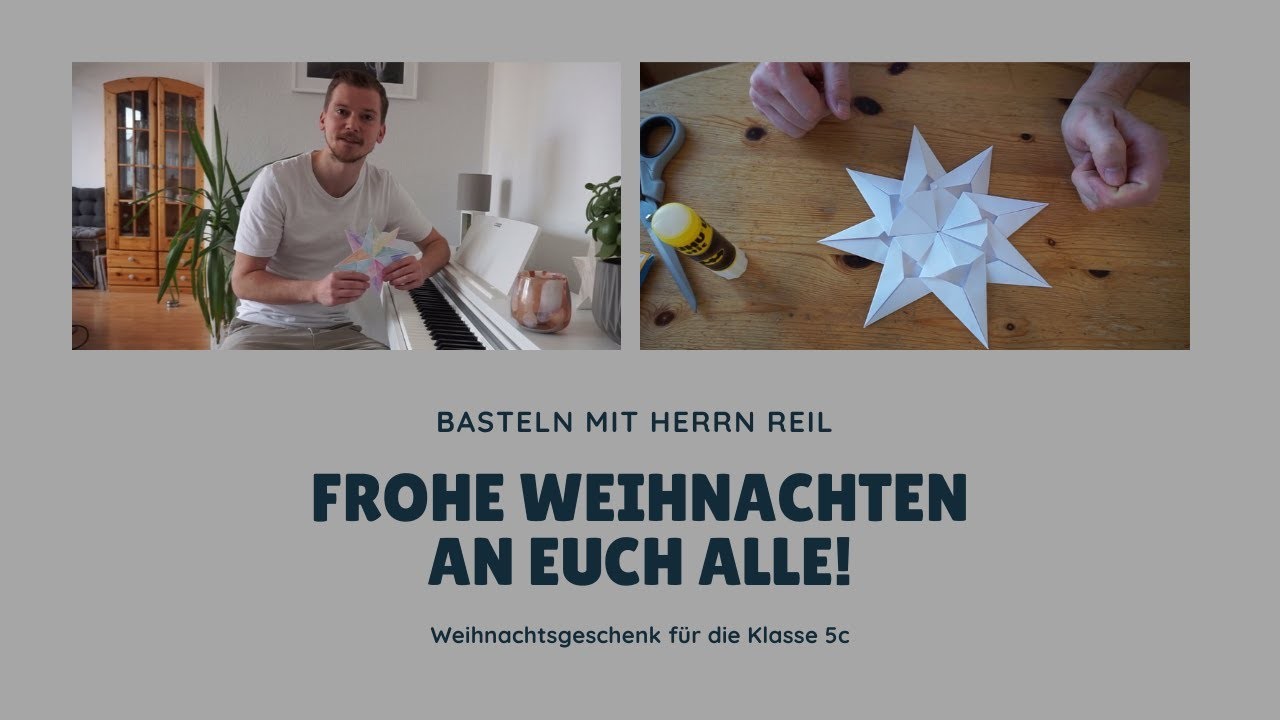 Weihnachtsgeschenk für die Klasse 5c - Basteln mit Herrn Reil