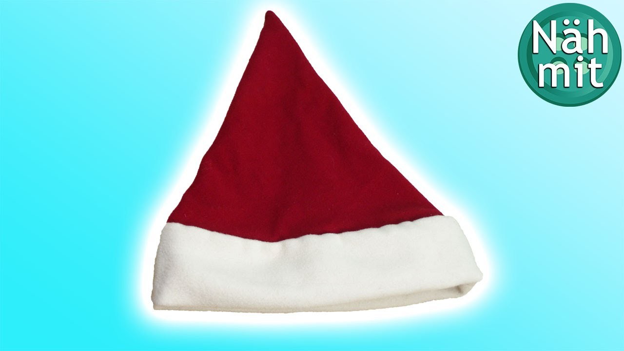 Weihnachtsmütze nähen in 5 Minuten | Geschenkidee Weihnachten | Nähen für Anfänger | Näh mit mir!